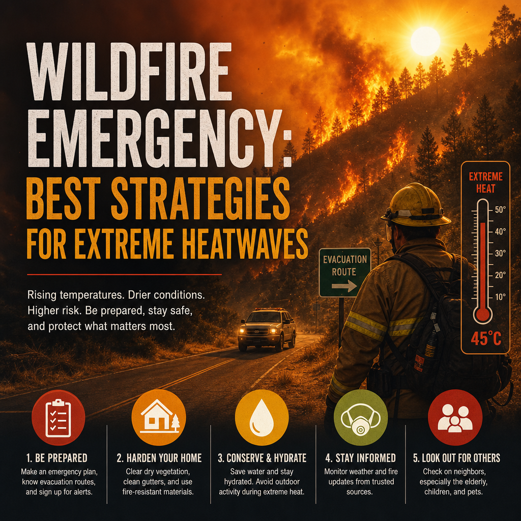 Additional Illustration of Wildfire Emergency: Best Strategies for Extreme Heatwaves