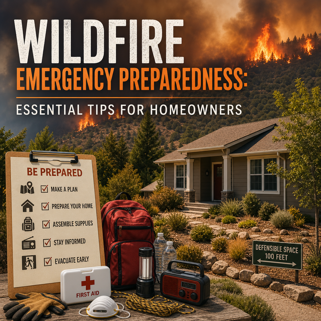Illustration of Wildfire Emergency Preparedness: Essential Tips for Homeowners