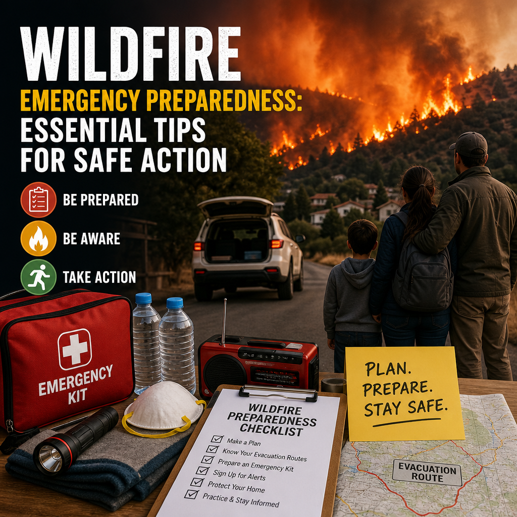 Illustration of Wildfire Emergency Preparedness: Essential Tips for Safe Action