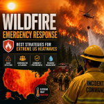 Illustration of Wildfire Emergency Response: Best Strategies for Extreme US Heatwaves