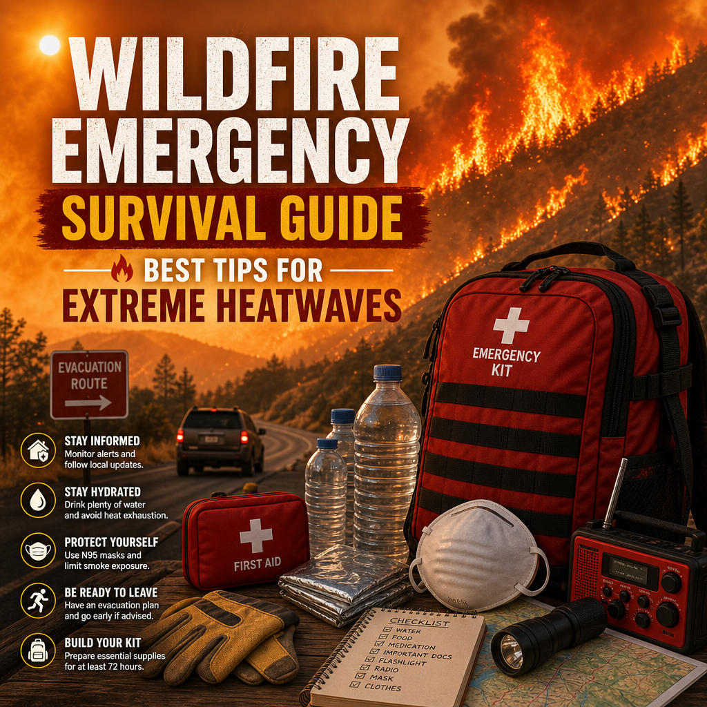 Additional Illustration of Wildfire Emergency Survival Guide: Best Tips for Extreme Heatwaves